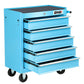 5 Drawer Rolling Tool Cabinet with Plastic Construction