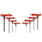 T-Type Hex Key Set with Flat Head 2-10mm Red 8 Piece Plastic Box