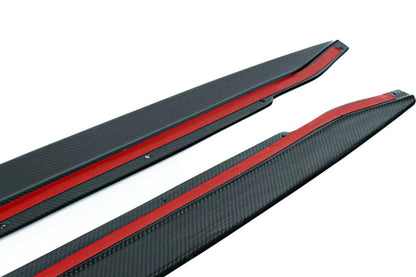 TREVORA G80 M3 Pre-Preg Carbon Fiber PR-1 Side Skirts