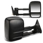 99-06 Chevrolet Silverado GMC Sierra Manual Towing Mirrors Pair Black