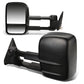 99-06 Chevrolet Silverado GMC Sierra Manual Towing Mirrors Pair Black