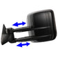 99-06 Chevrolet Silverado GMC Sierra Manual Towing Mirrors Pair Black