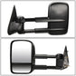 1997-2003 Ford F-150 Manual Towing Mirrors Pair Black