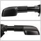 1997-2003 Ford F-150 Manual Towing Mirrors Pair Black