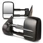 2007-2012 Chevrolet Silverado Towing Mirrors - Manual Black Pair