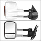 2007-2013 Chevrolet Silverado Towing Mirrors - Manual LED Chrome Pair