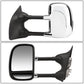 99-07 Ford F-250 F-350 F-450 F-550 Manual Towing Mirrors Chrome Pair