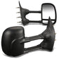 03-07 Ford E-150 E-250 E-350 Towing Mirrors - Manual Black Pair