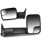 94-02 Dodge Ram Manual Towing Mirrors - Black Pair