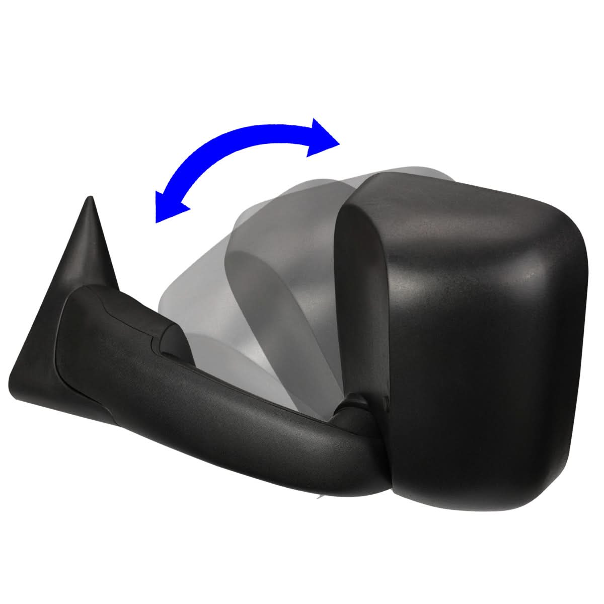 94-02 Dodge Ram 1500 2500 3500 Left Manual Towing Mirror Black