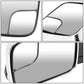 94-02 Dodge Ram 1500 2500 3500 Manual Towing Mirrors Chrome Pair