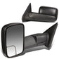 02-08 Dodge Ram 1500 / 03-09 Ram 2500 3500 Manual Towing Mirrors - Black