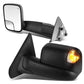 02-09 Dodge Ram Towing Mirrors Pair Powered Heated Smoke Signal Black
