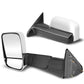 09-16 Dodge Ram 1500/2500/3500 Manual Towing Mirrors Chrome Pair