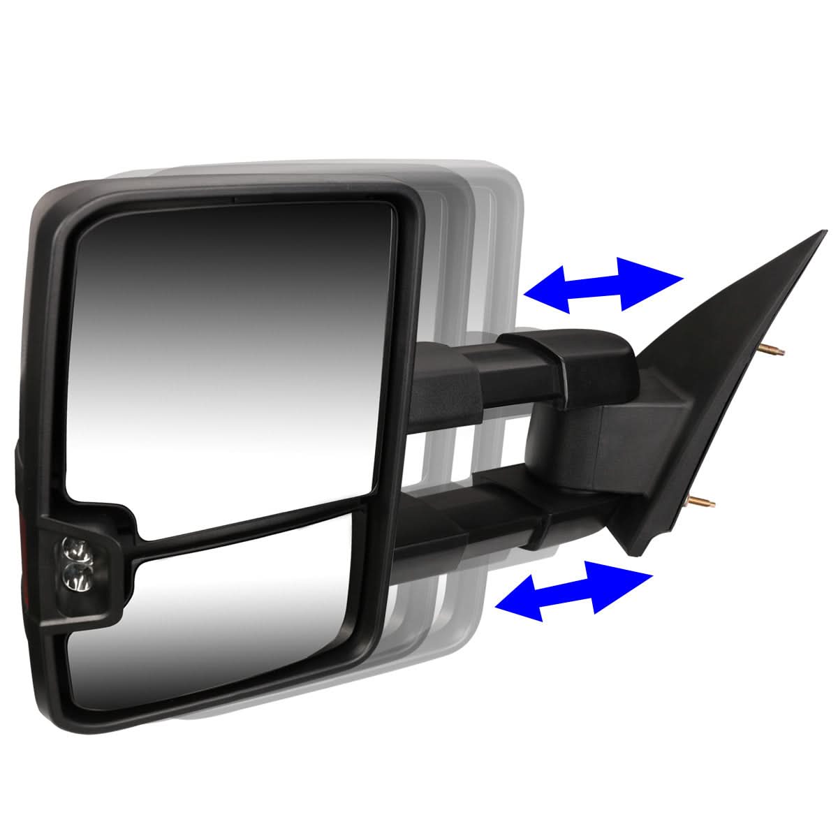 03-07 Chevrolet Silverado Sierra Tahoe Suburban Towing Mirrors Pair Manual