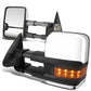03-07 Chevy Silverado Sierra Tahoe Manual Towing Mirrors Chrome Pair