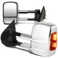 14-20 Chevy Silverado GMC Sierra Powered Heated Towing Mirrors Chrome