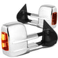 14-20 Chevy Silverado GMC Sierra Powered Heated Towing Mirrors Chrome