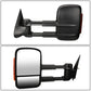 99-02 Chevy Silverado GMC Sierra Towing Mirrors Heated Power Black Amber