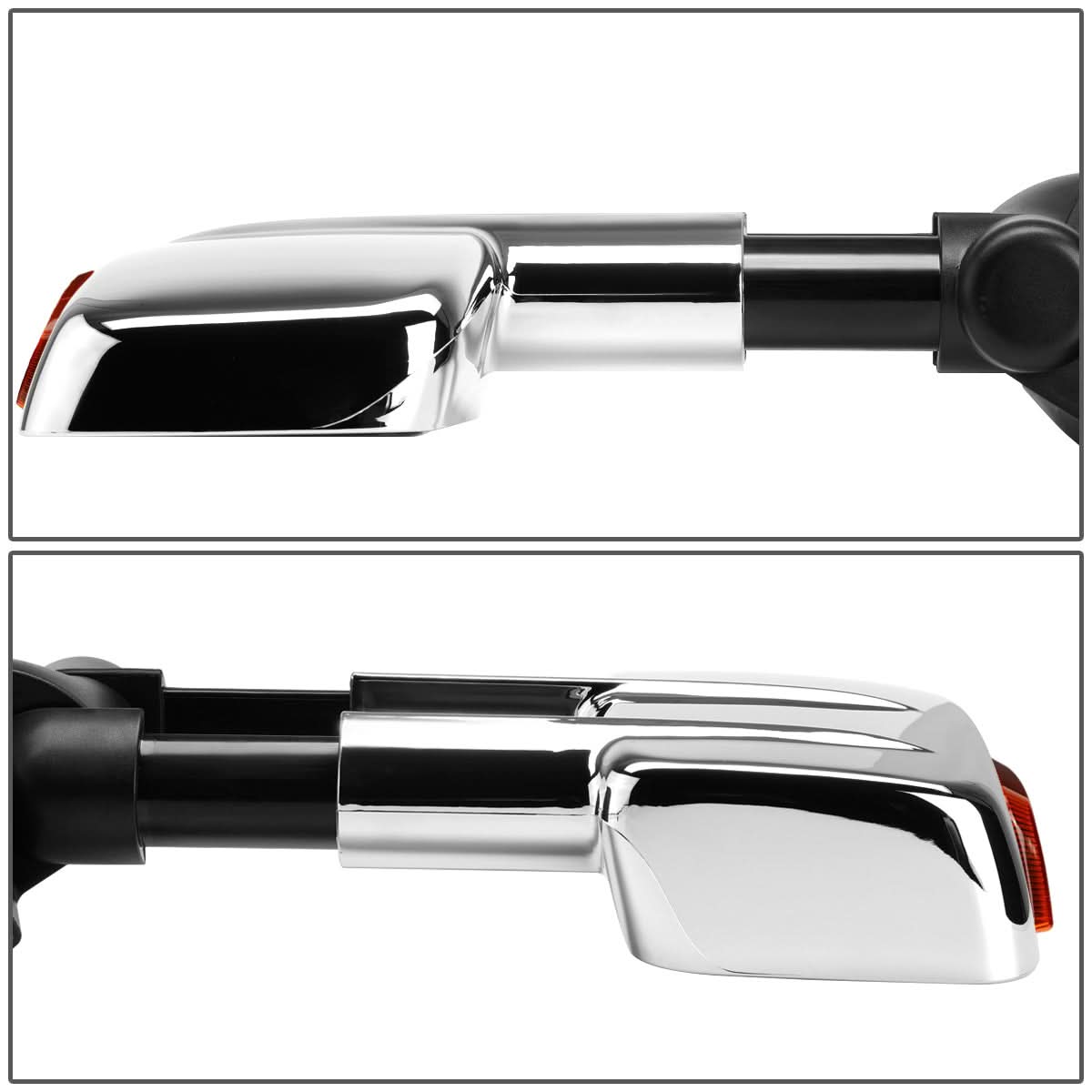 99-02 Chevy Silverado GMC Sierra Towing Mirrors Powered Heated Chrome