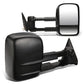 88-02 Chevrolet C/K Power Towing Mirrors Black Pair Non-Heated