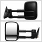88-02 Chevrolet C/K Manual Towing Mirror - Left Side Black