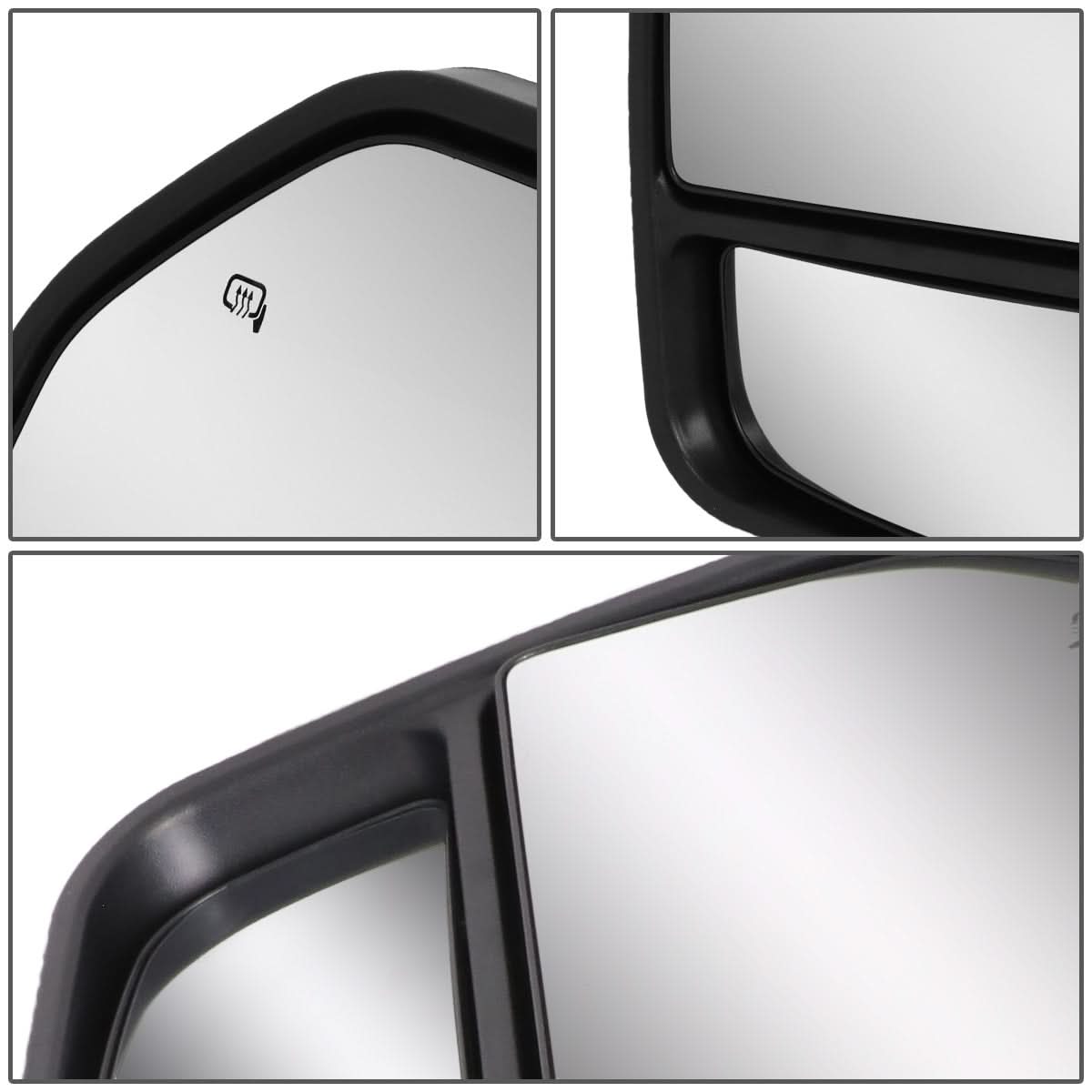 2015-2018 Ford F-150 OE Style Towing Mirrors - Powered Heated Black