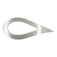 BBP 3" Stainless Steel Teardrop Exhaust Tip Trim Plate