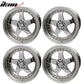 (4) 18X9.0 +30 5X100 / 5X114.3 Step Lip 5 Spoke Wheels Rims - Chrome