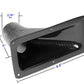 Universal Fitment 9.25" X 4.75" Carbon Fiber Air Inlet Duct w/ Flange