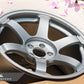 Volk Racing TE37 Saga SL 17x9.5 +45 5x100 Diamond Silver - FRS / BRZ / 86 (Set of 4)