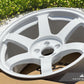 Volk Racing TE37 Saga SL 17x9.5 +45 5x100 Dash White - GR86 / BRZ / FRS (Set of 4)