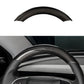 Upper / Lower Cover Steering Wheel Accessories for Tesla Model 3 / Y  -  Carbon Fiber Interior Mods