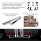 2007-2018 Chevy Silverado Sierra IKON V1 Silver Running Boards Steel
