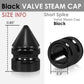 Spiked Black Valve Caps - RT 011 Style