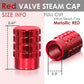 Universal RT 046 Full Cut Red Valve Caps