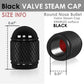 Acorn Grip Valve Caps - Black Set of 4