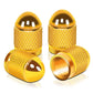 RT 108 Acorn Grip Gold Valve Caps