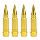 Spiked Lug Nut Style Valve Caps - 60MM Gold