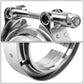3" V-Band Clamp & Flange Set Stainless Steel