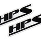 HPS Performance 5" Print on Clear Vinyl Stickers 2pcs