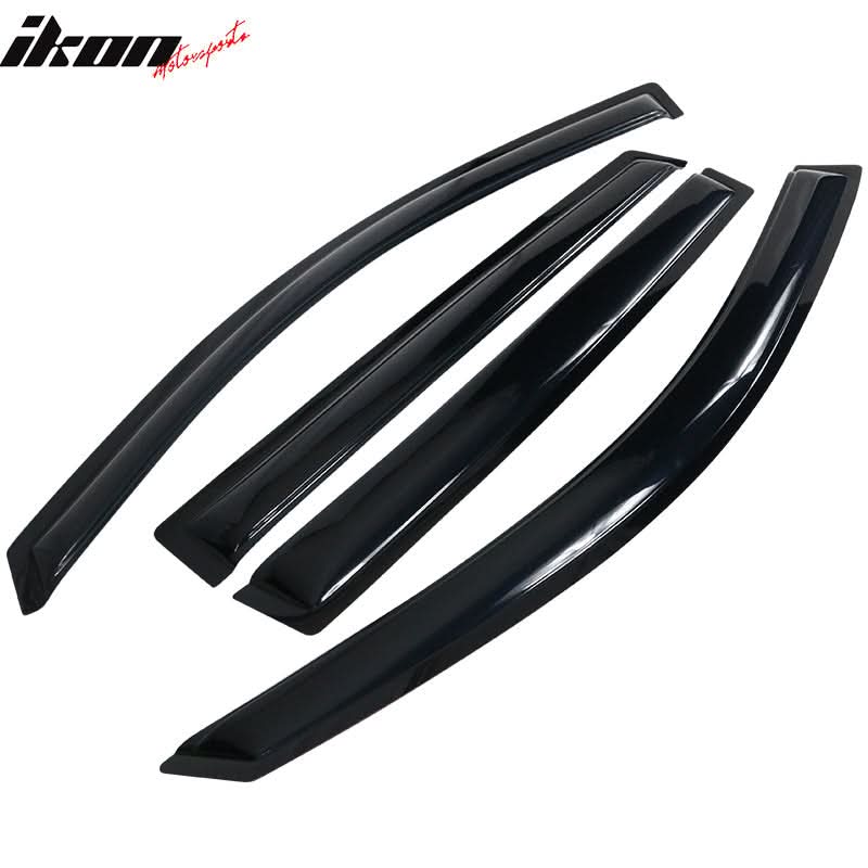 2007-2013 Acura MDX Visor Windows Rain Guard Acrylic Slim Style Smoke