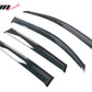 2009-2017 Audi Q5 8R Side Window Visors w/ Chrome Trim PC Injection