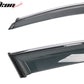 2009-2017 Audi Q5 8R Side Window Visors w/ Chrome Trim PC Injection