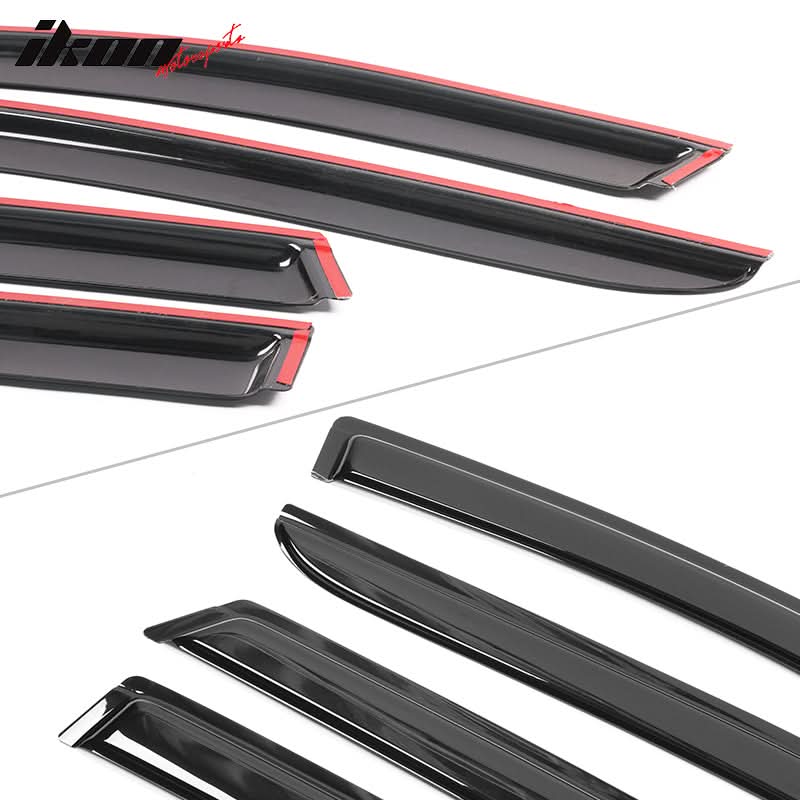 2007-2014 Ford Edge 2007-2015 Lincoln MKZ Smoke Window Visors Acylic