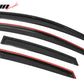 2012-2018 Ford Focus Tape on Window Visor Rain Guard Acrylic 4PC