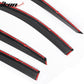 2018-2025 Honda Accord Window Visor Vent Rain Guard W/Chrome Trim PMMA