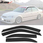 Fits 99-00 Honda Civic Sedan Mugen Front Bumper Lip PP + Window Visors