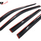 2020-2024 Kia Telluride Slim Style Black Window Visors Acrylic 4PCS