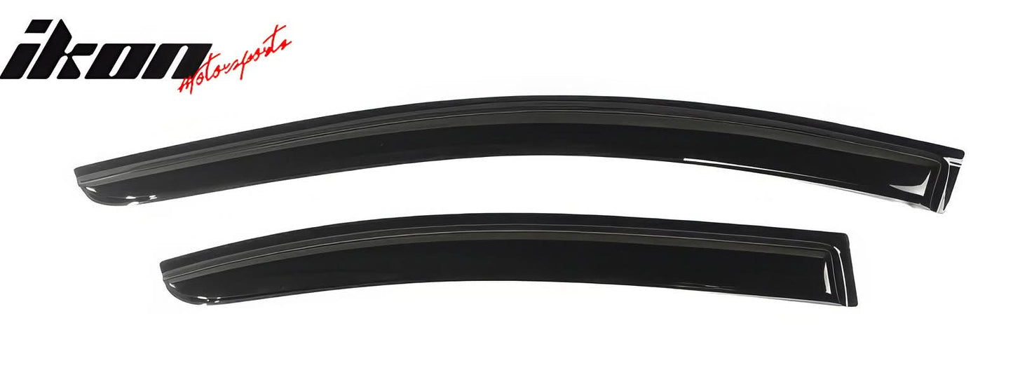 2009-2015 Nissan Maxima Tape On Window Visors Smoke Tinted Acrylic
